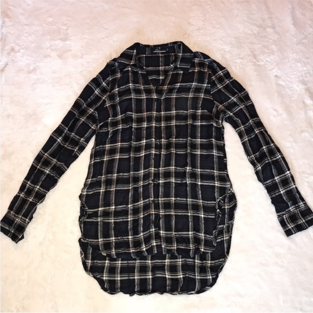 Silver Jeans Plaid Button Down Shirt